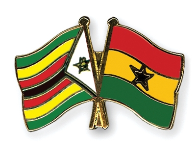 Fahnen Pins Simbabwe Ghana