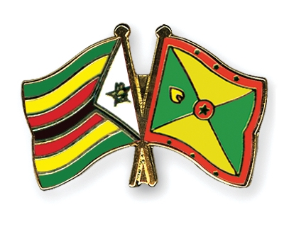Fahnen Pins Simbabwe Grenada