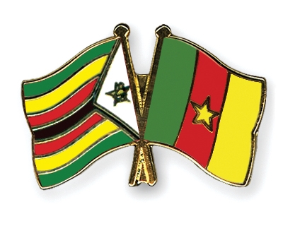 Fahnen Pins Simbabwe Kamerun