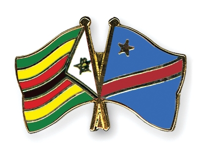 Fahnen Pins Simbabwe Kongo-Demokratische-Republik