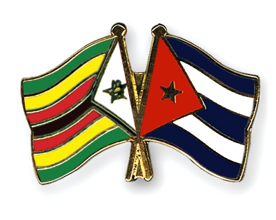 Fahnen Pins Simbabwe Kuba