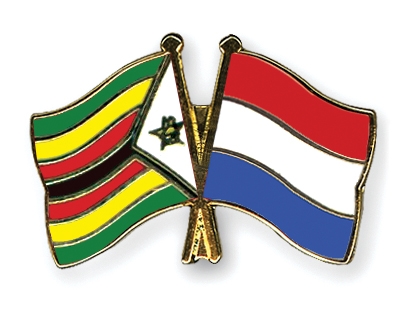 Fahnen Pins Simbabwe Niederlande