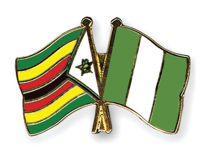 Fahnen Pins Simbabwe Nigeria