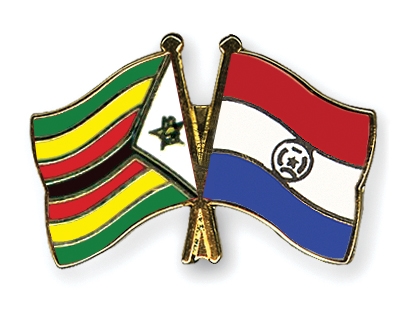 Fahnen Pins Simbabwe Paraguay