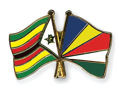 Fahnen Pins Simbabwe Seychellen