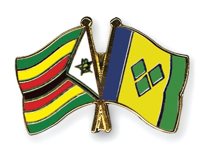 Fahnen Pins Simbabwe St-Vincent-und-die-Grenadinen