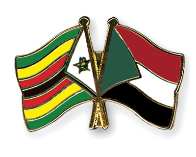Fahnen Pins Simbabwe Sudan