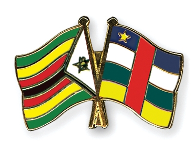 Fahnen Pins Simbabwe Zentralafrikanische-Republik