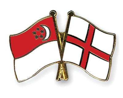 Fahnen Pins Singapur England