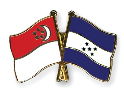 Fahnen Pins Singapur Honduras