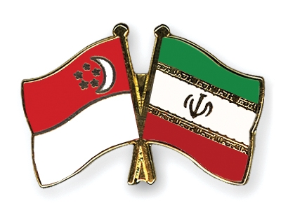 Fahnen Pins Singapur Iran