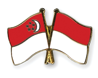 Fahnen Pins Singapur Monaco