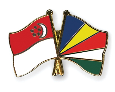 Fahnen Pins Singapur Seychellen