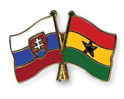 Fahnen Pins Slowakei Ghana