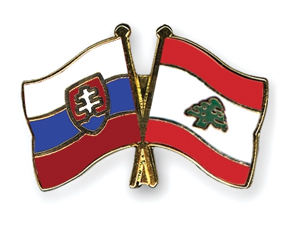 Fahnen Pins Slowakei Libanon