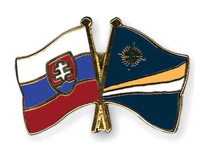 Fahnen Pins Slowakei Marshallinseln