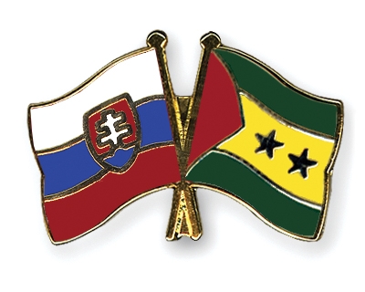 Fahnen Pins Slowakei Sao-Tome-und-Principe