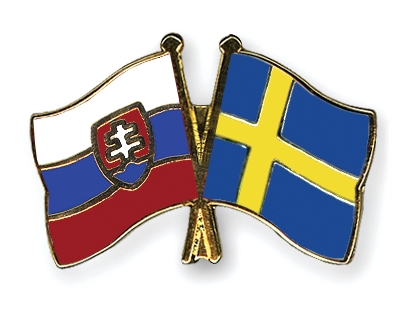 Fahnen Pins Slowakei Schweden