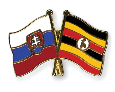 Fahnen Pins Slowakei Uganda