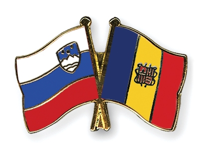 Fahnen Pins Slowenien Andorra