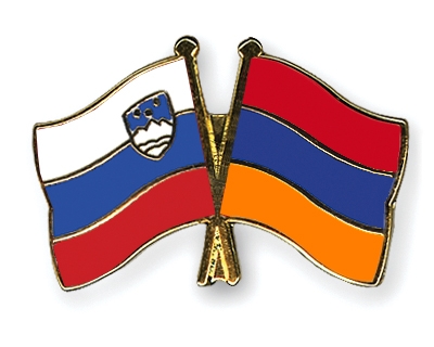 Fahnen Pins Slowenien Armenien