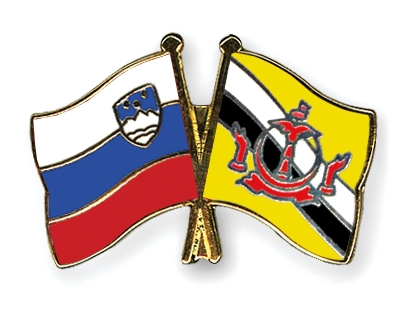 Fahnen Pins Slowenien Brunei-Darussalam