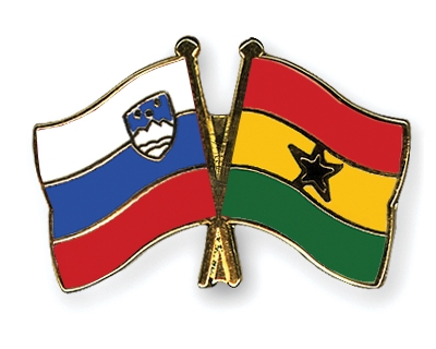 Fahnen Pins Slowenien Ghana