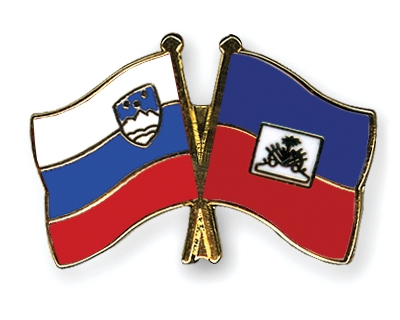 Fahnen Pins Slowenien Haiti