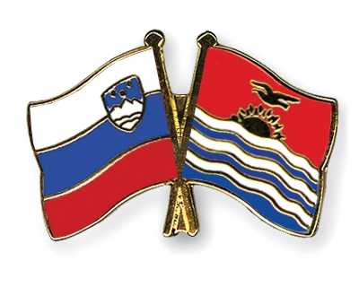 Fahnen Pins Slowenien Kiribati