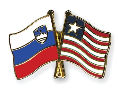 Fahnen Pins Slowenien Liberia