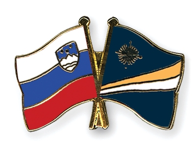 Fahnen Pins Slowenien Marshallinseln
