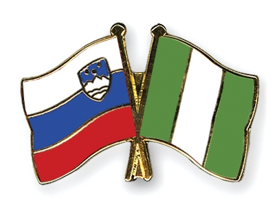 Fahnen Pins Slowenien Nigeria