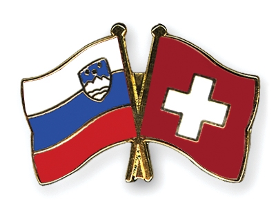 Fahnen Pins Slowenien Schweiz