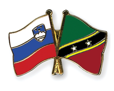 Fahnen Pins Slowenien St-Kitts-und-Nevis
