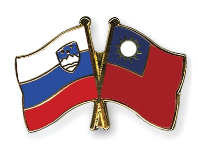 Fahnen Pins Slowenien Taiwan