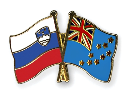 Fahnen Pins Slowenien Tuvalu