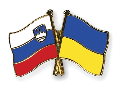 Fahnen Pins Slowenien Ukraine