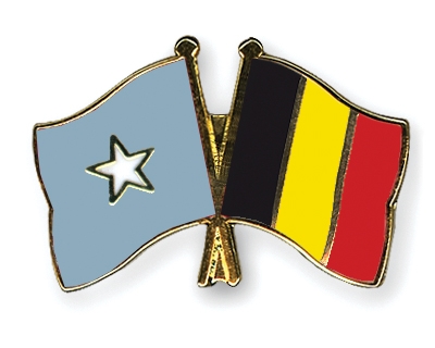 Fahnen Pins Somalia Belgien