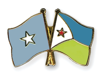 Fahnen Pins Somalia Dschibuti