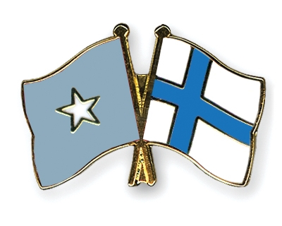 Fahnen Pins Somalia Finnland