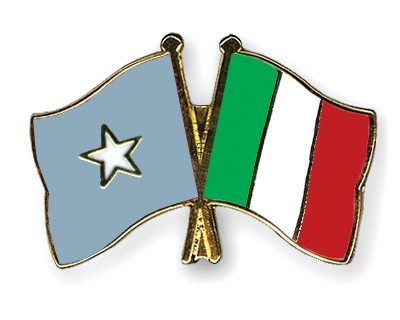 Fahnen Pins Somalia Italien