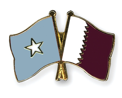 Fahnen Pins Somalia Katar