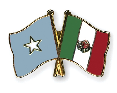 Fahnen Pins Somalia Mexiko