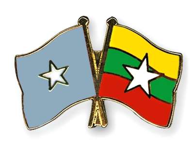 Fahnen Pins Somalia Myanmar
