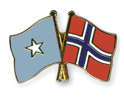Fahnen Pins Somalia Norwegen
