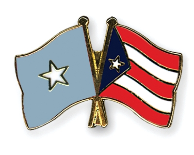 Fahnen Pins Somalia Puerto-Rico