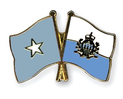 Fahnen Pins Somalia San-Marino