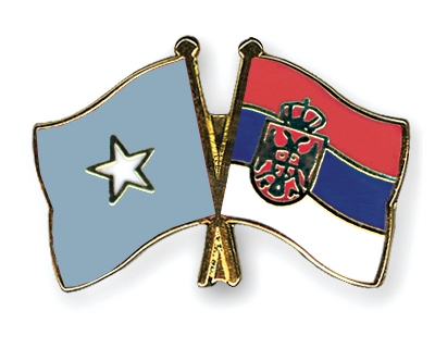 Fahnen Pins Somalia Serbien