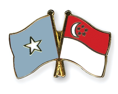 Fahnen Pins Somalia Singapur