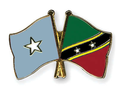 Fahnen Pins Somalia St-Kitts-und-Nevis
